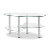 Artiss 3 Tier Coffee Table - Glass Deals499