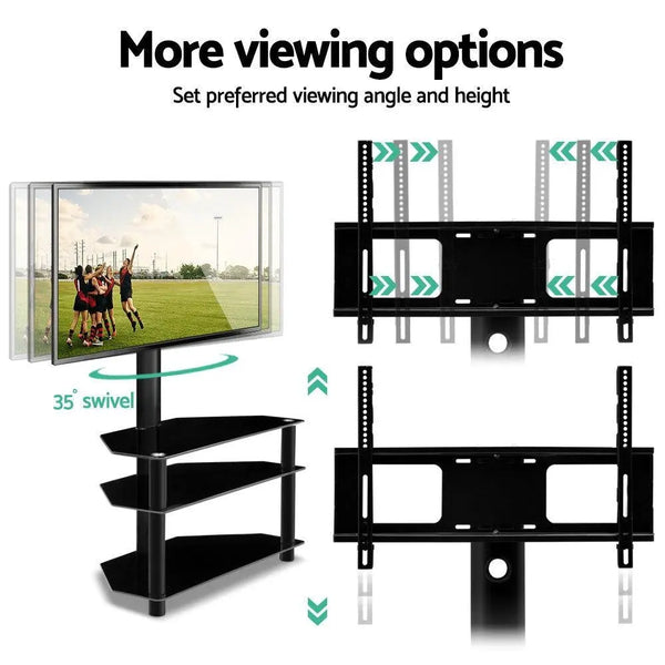 Artiss 3 Tier Floor TV Stand with Bracket Shelf Mount Deals499