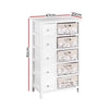 Artiss 5 Basket Storage Drawers - White Deals499