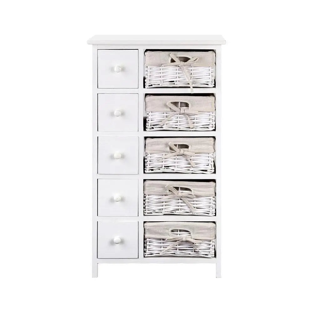 Artiss 5 Basket Storage Drawers - White Deals499