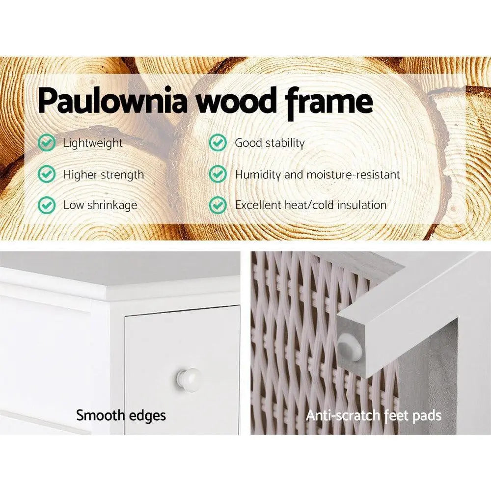 Artiss 5 Basket Storage Drawers - White Deals499