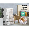 Artiss 5 Basket Storage Drawers - White Deals499