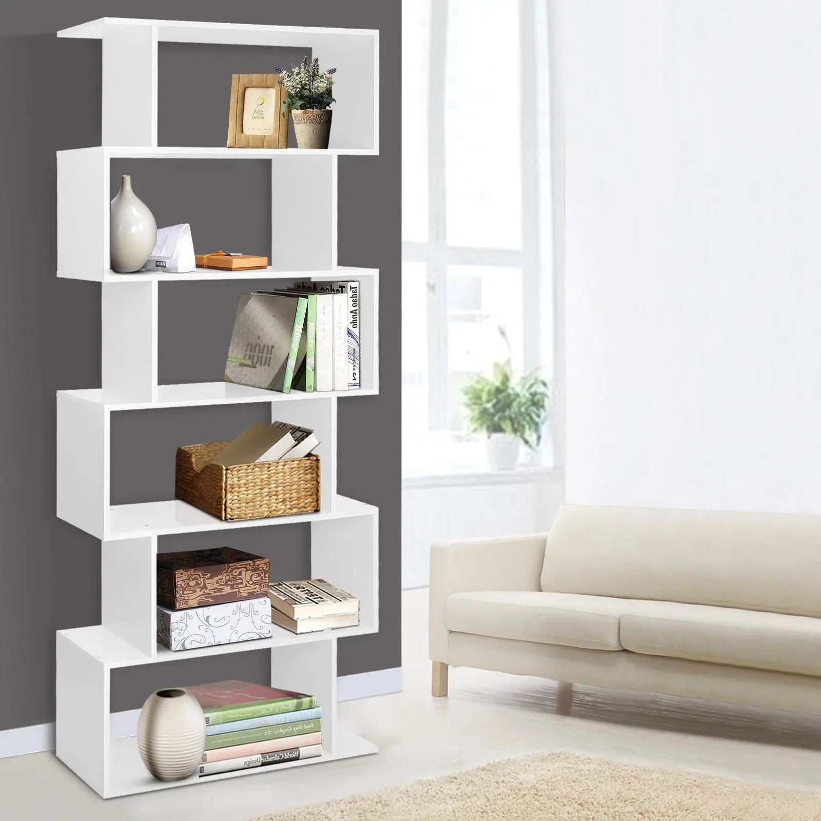 Artiss 6 Tier Display Shelf - White Deals499