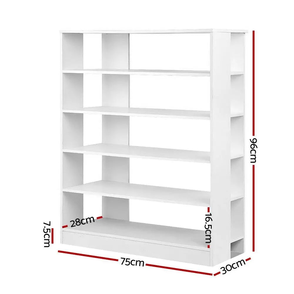 Artiss 6-Tier Shoe Rack Cabinet - White Deals499
