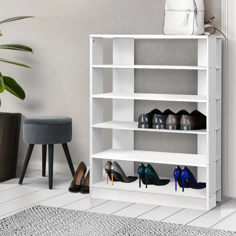 Artiss 6-Tier Shoe Rack Cabinet - White Deals499