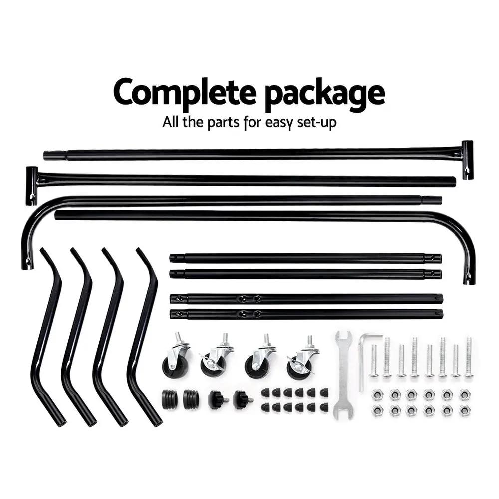 Artiss 6FT Clothes Racks Metal Garment Display Rolling Rail Hanger Airer Stand Portable Deals499