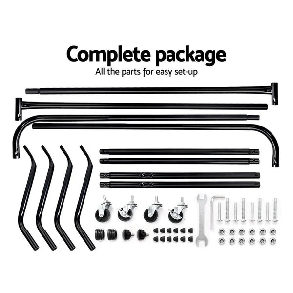 Artiss 6FT Clothes Racks Metal Garment Display Rolling Rail Hanger Airer Stand Portable Deals499