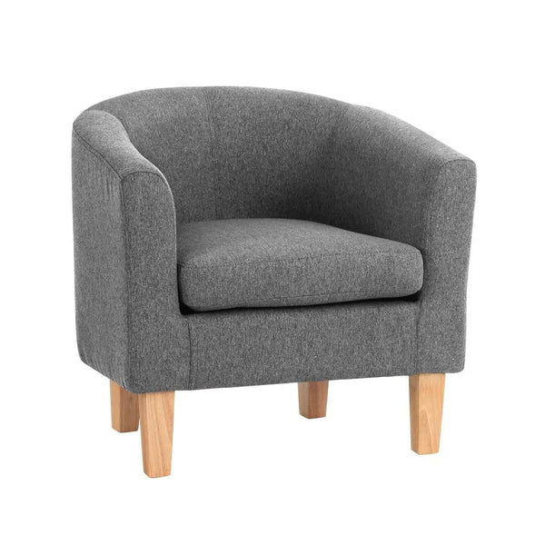 Artiss Abby Fabric Armchair - Grey Deals499