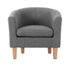 Artiss Abby Fabric Armchair - Grey Deals499