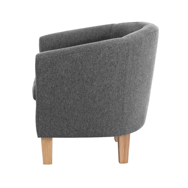 Artiss Abby Fabric Armchair - Grey Deals499