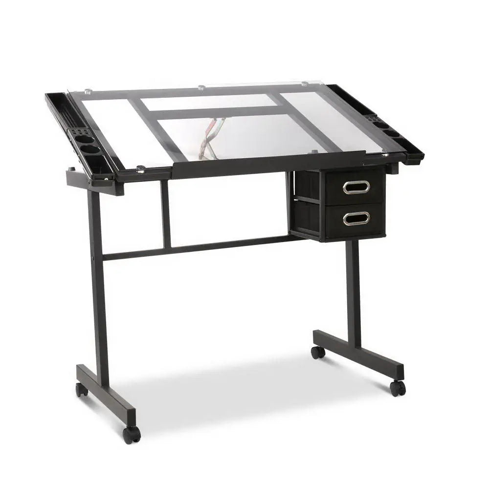 Artiss Adjustable Drawing Desk - Black and Grey Deals499