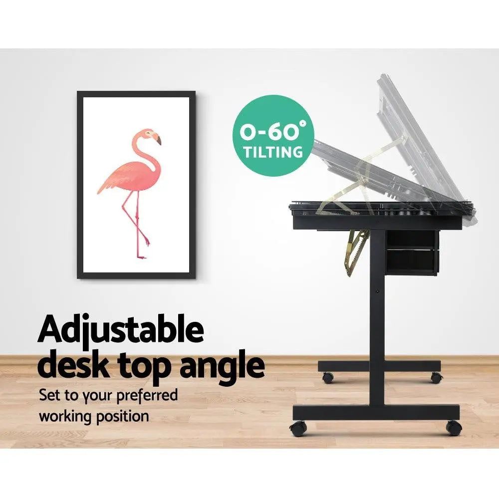 Artiss Adjustable Drawing Desk - Black and Grey Deals499