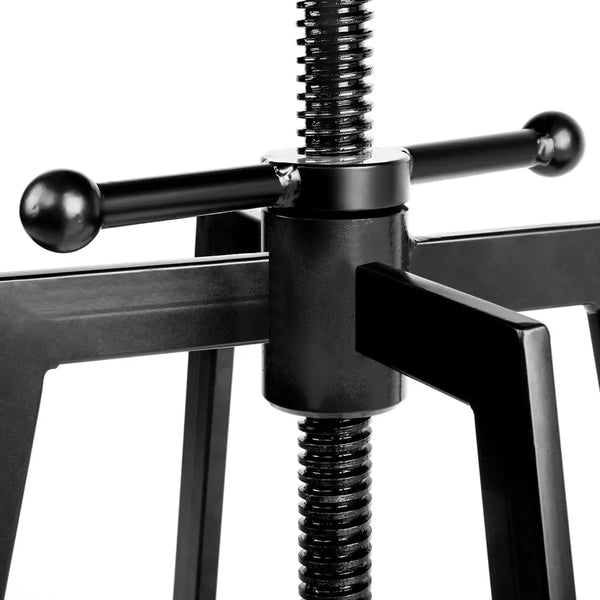 Artiss Adjustable Height Swivel Bar Stool - Black and Wood Deals499