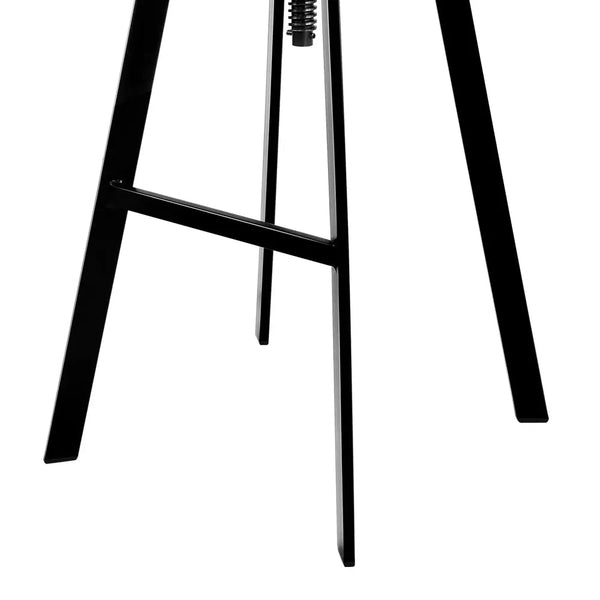 Artiss Adjustable Height Swivel Bar Stool - Black and Wood Deals499