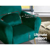 Artiss Armchair Lounge Chair Accent Armchairs Chairs Sofa Green Cushion Velvet Deals499
