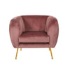 Artiss Armchair Lounge Sofa Arm Chair Accent Chairs Armchairs Couch Velvet Pink Deals499