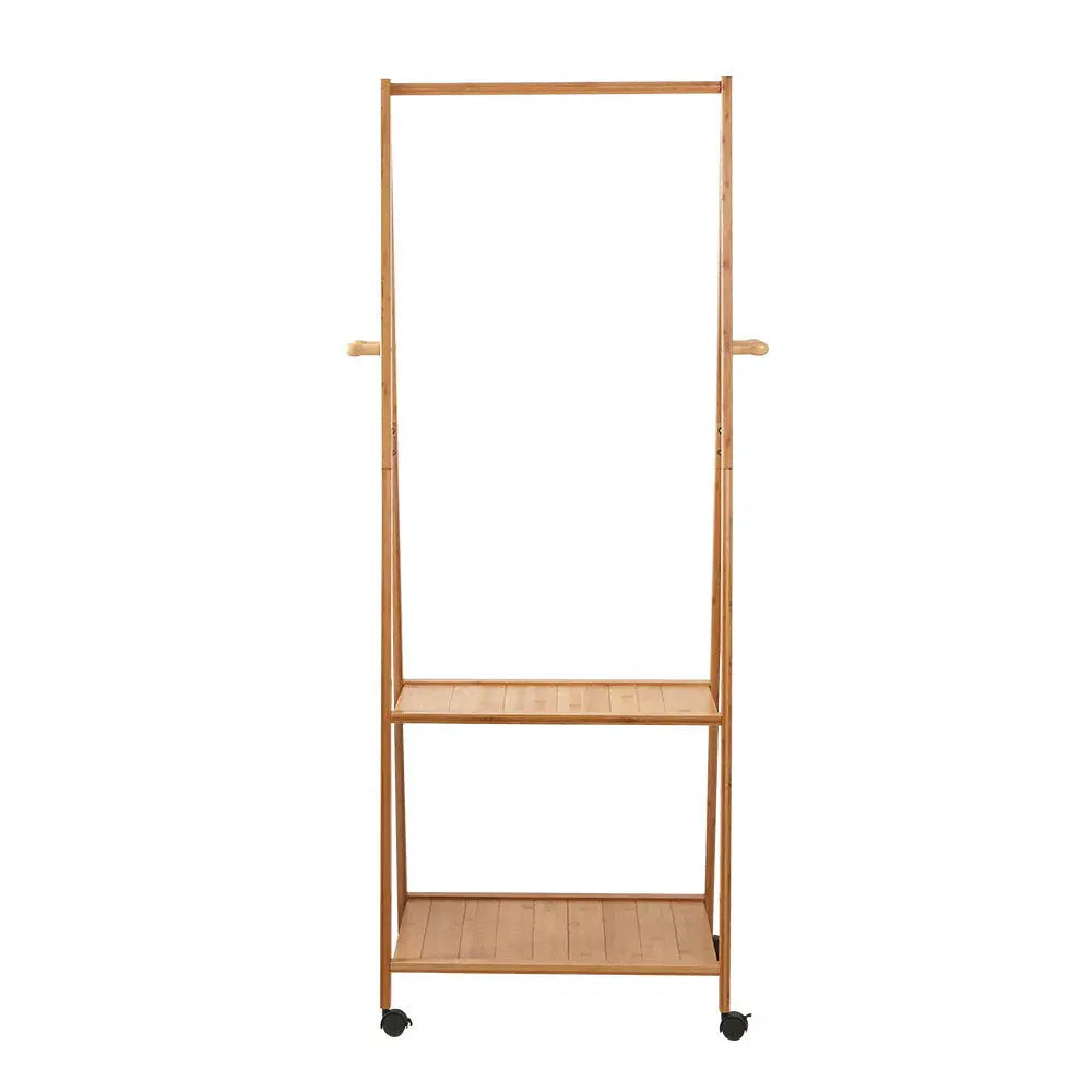 Artiss Bamboo Hanger Stand Wooden Clothes Rack Display Shelf Deals499
