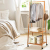 Artiss Bamboo Hanger Stand Wooden Clothes Rack Display Shelf Deals499