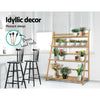 Artiss Bamboo Wooden Ladder Shelf Plant Stand Foldable Deals499