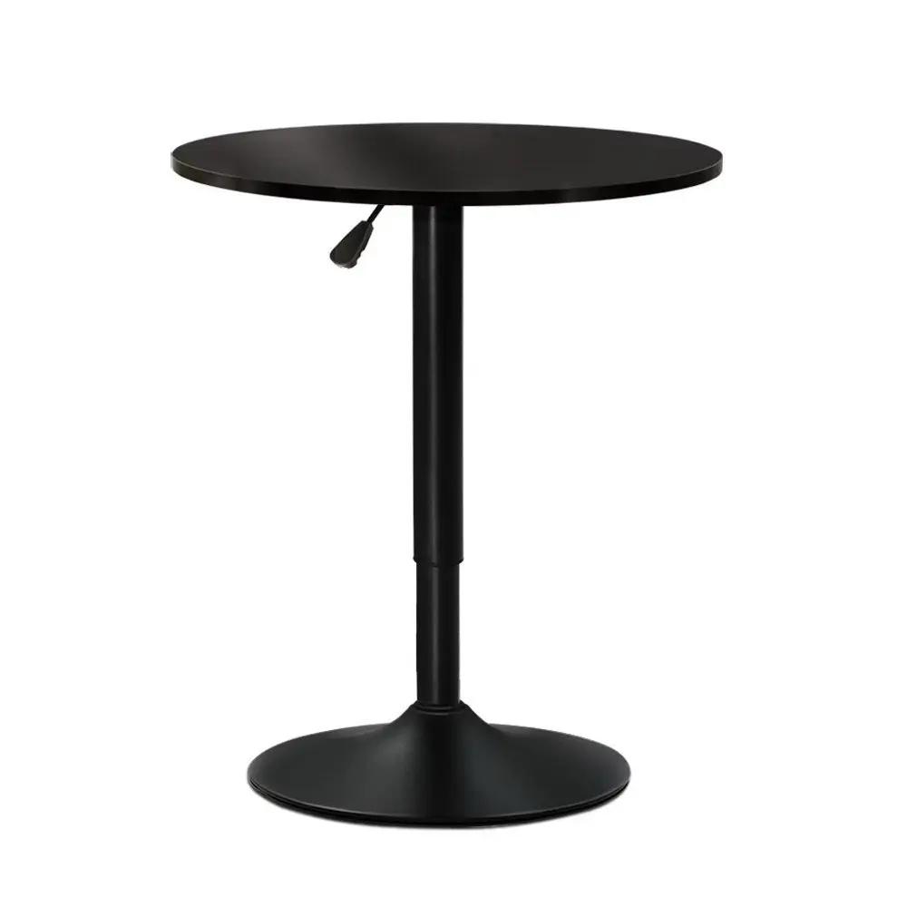 Artiss Bar Table Kitchen Tables Swivel Round Metal Black Deals499