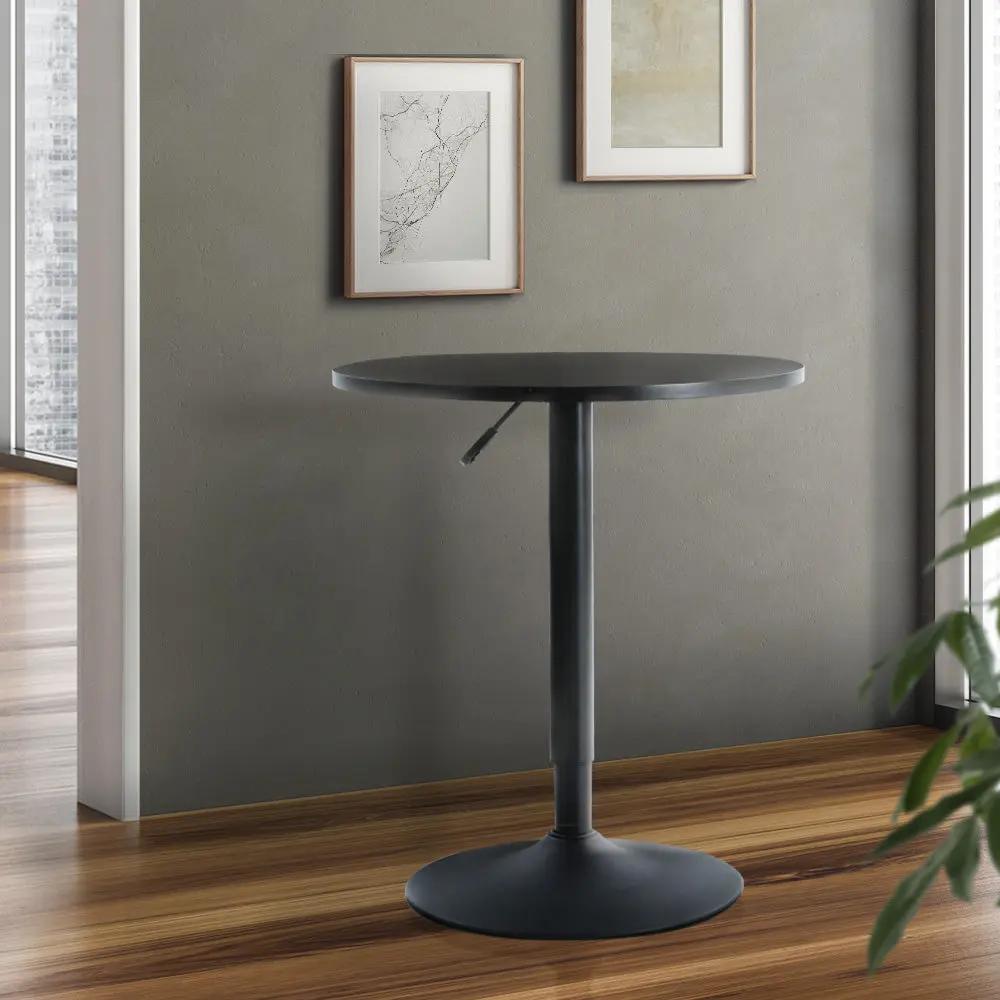 Artiss Bar Table Kitchen Tables Swivel Round Metal Black Deals499