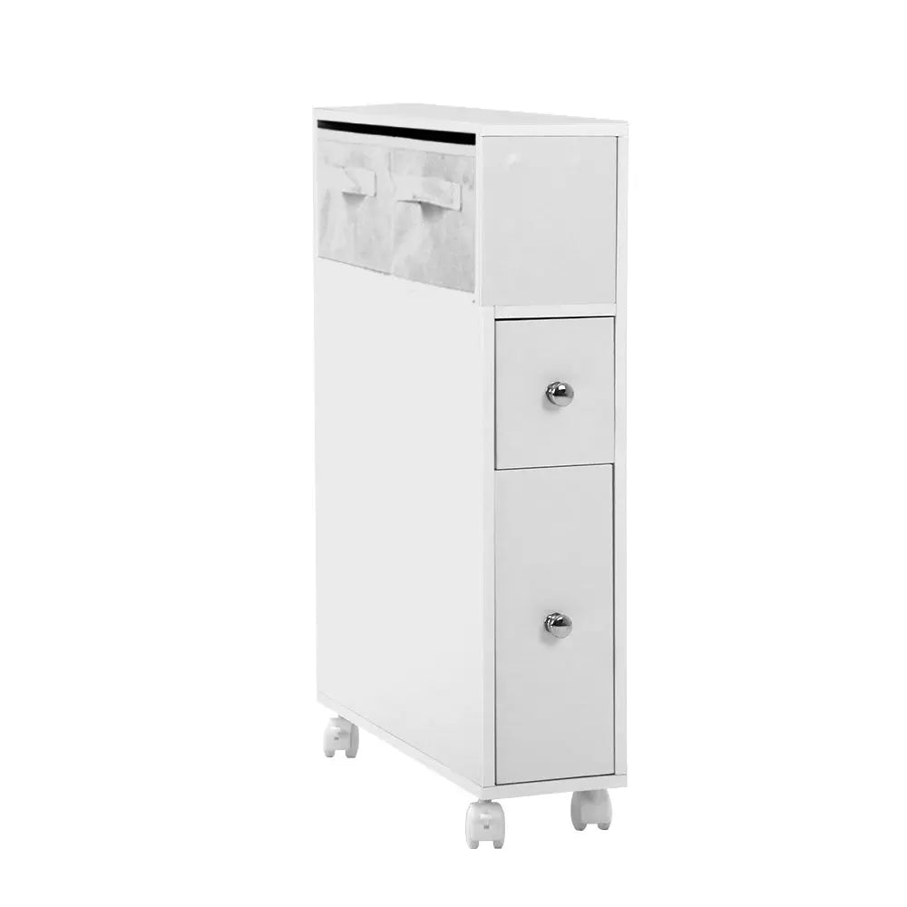 Artiss Bathroom Storage Toilet Cabinet Caddy Holder Drawer Basket With Wheels Deals499