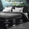 Artiss Bed Frame Double Size Base Mattress Platform Leather Wooden Black NEO Deals499