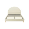 Artiss Bed Frame Double Size Bed Base w Arched Headboard Velvet Fabric Cream from Deals499 at Deals499