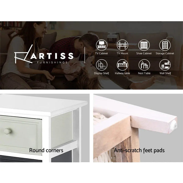 Artiss Bedroom Storage Cabinet - White Deals499