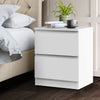 Artiss Bedside Table Cabinet Lamp Side Tables Drawers Nightstand Unit White Deals499