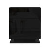 Artiss Bedside Tables Side Table RGB LED Lamp 3 Drawers Nightstand Gloss Black Deals499