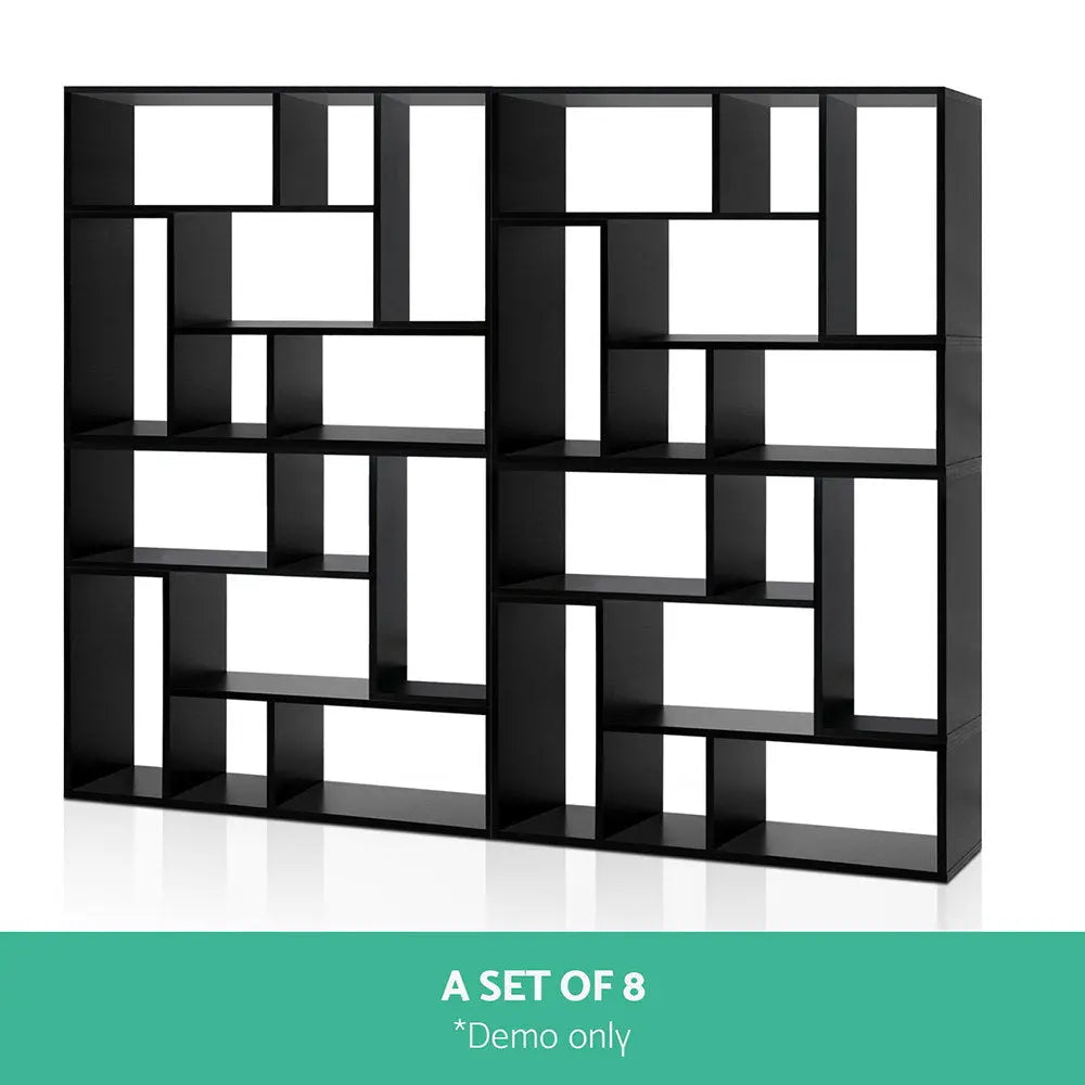 Artiss DIY L Shaped Display Shelf - Black Deals499