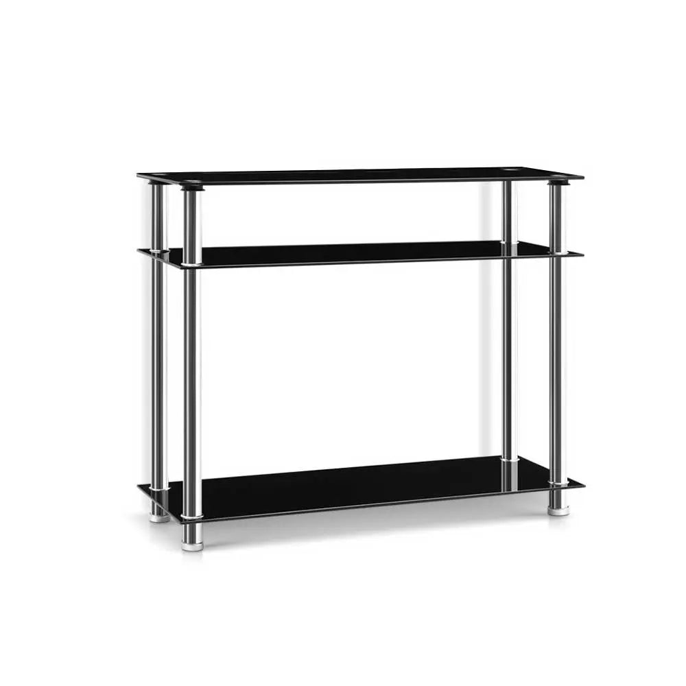 Artiss Entry Hall Console Table - Black & Silver Deals499