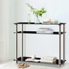Artiss Entry Hall Console Table - Black & Silver Deals499