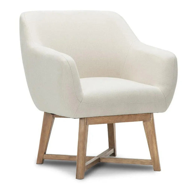 Artiss Fabric Tub Lounge Armchair - Beige Deals499