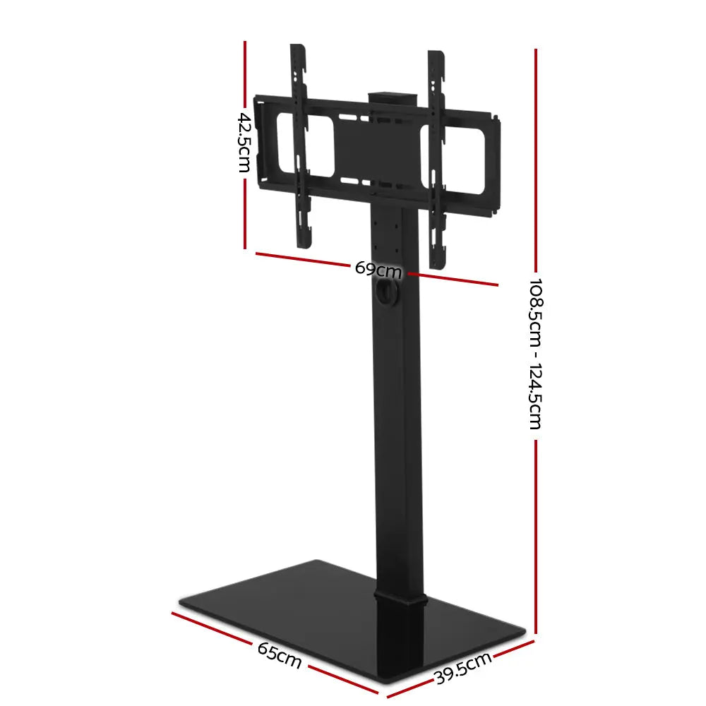 Artiss Floor TV Stand Brakcket Mount Swivel Height Adjustable 32 to 70 Inch Black Deals499