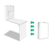 Artiss Foldable Desk with Bookshelf - White Deals499