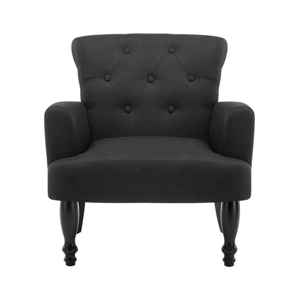 Artiss French Lorraine Chair Retro Wing - Black Deals499