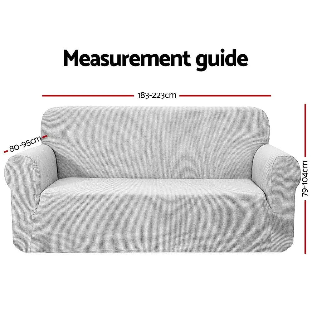Artiss High Stretch Sofa Cover Couch Lounge Protector Slipcovers 3 Seater Grey Deals499
