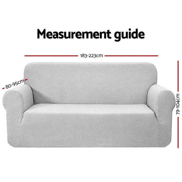 Artiss High Stretch Sofa Cover Couch Lounge Protector Slipcovers 3 Seater Grey Deals499