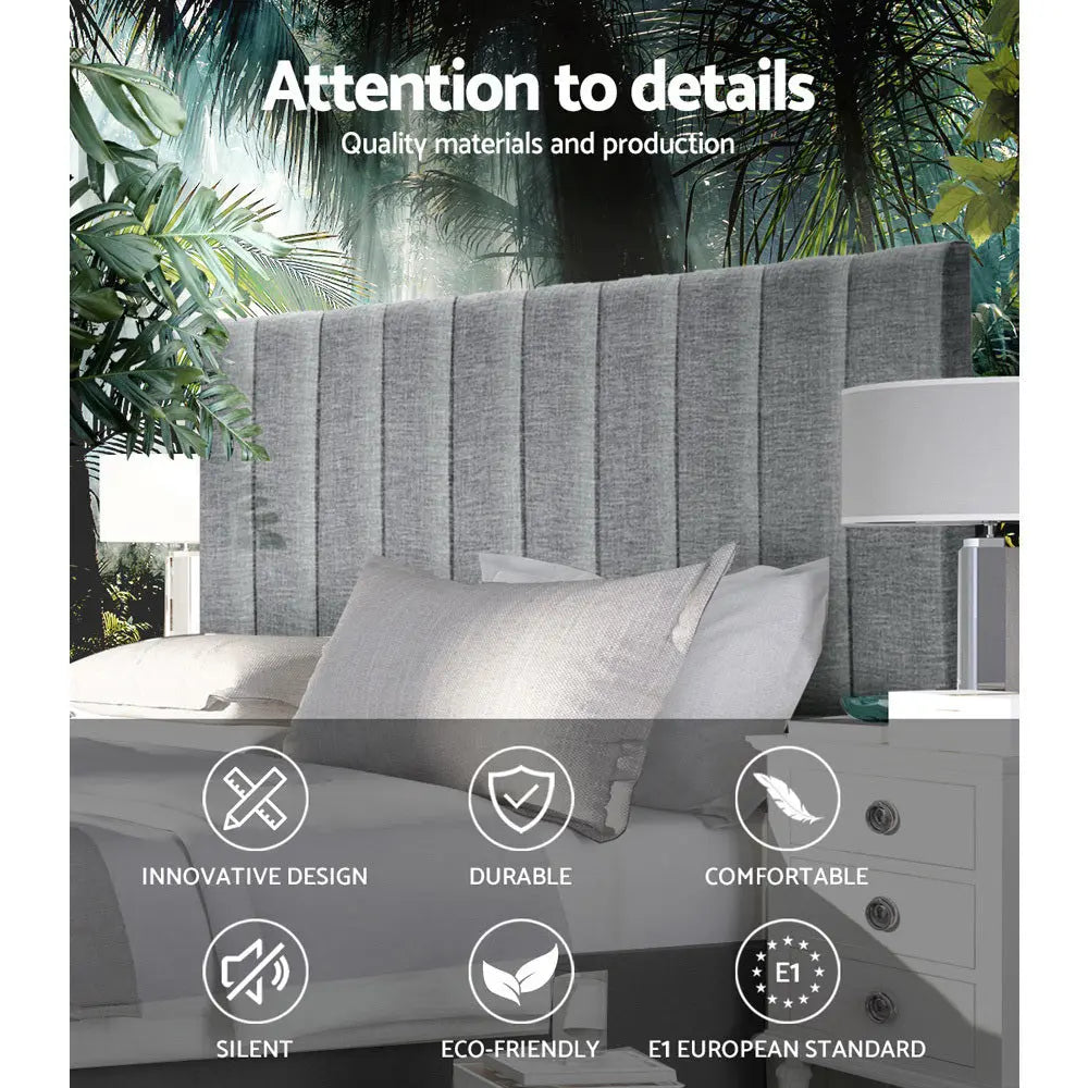 Artiss KING Size Bed Head SALA Headboard for Base Frame Linen Upholstered Deals499