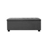 Artiss Large Fabric Storage Ottoman - Grey Deals499