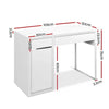 Artiss Metal Desk With Storage Cabinets - White Deals499