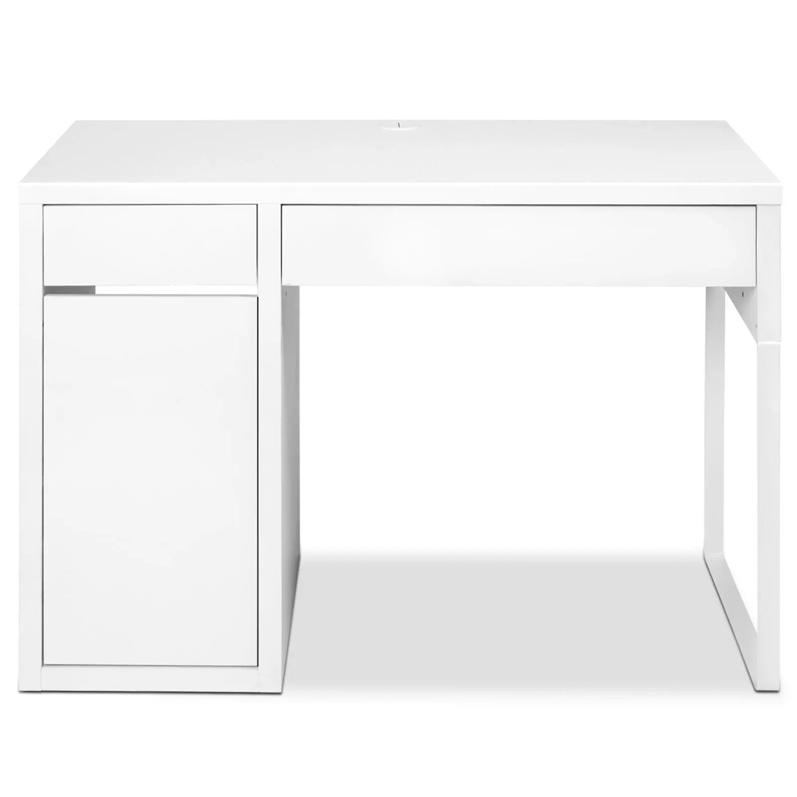 Artiss Metal Desk With Storage Cabinets - White Deals499