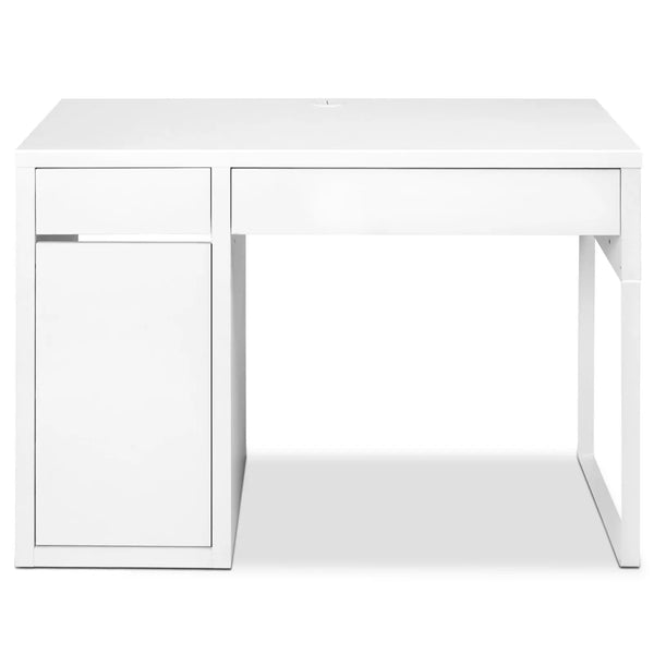 Artiss Metal Desk With Storage Cabinets - White Deals499