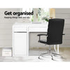 Artiss Metal Desk With Storage Cabinets - White Deals499