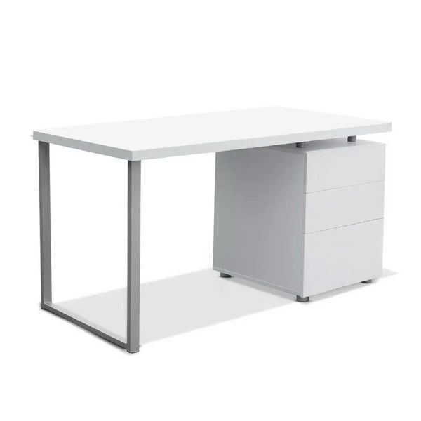 Artiss Metal Desk with 3 Drawers - White Deals499