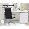 Artiss Metal Desk with 3 Drawers - White Deals499