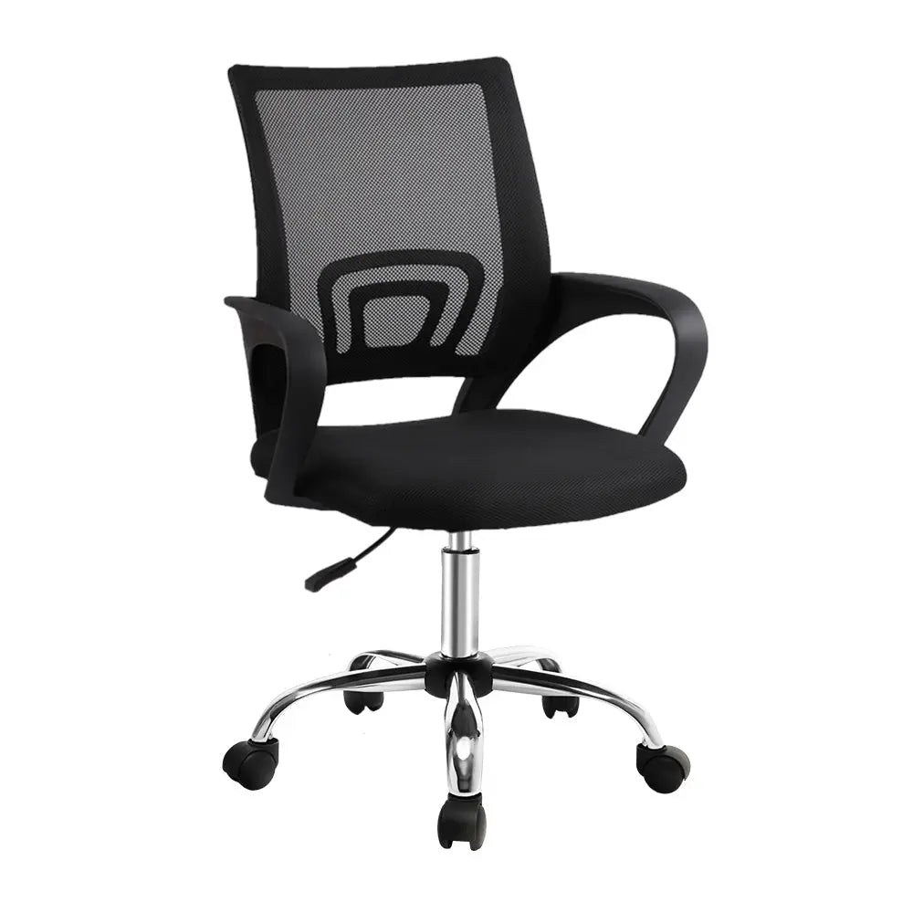 Artiss Office Chair Gaming Chair Computer Mesh Chairs Executive Mid Back Black Deals499