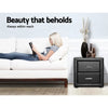 Artiss PVC Leather Bedside Table - Black Deals499
